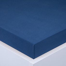 Cearşaf cu elastic jersey EXCLUSIVE de culoare albastru regal, 90 x 200 cm 1