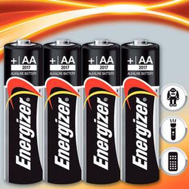 Baterii alcaline Energizer 4x AA 1