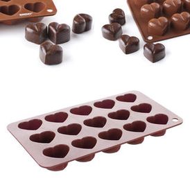 Formă din silicon pentru ciocolată Inimioară, BANQUET 1