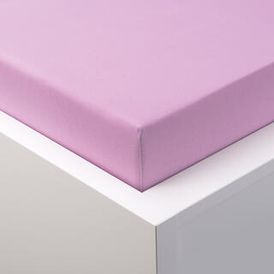 Cearşaf elastic jersey cu elastan violet deschis, 90 x 200 cm 1