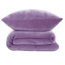 Lenjerie de pat din micropluş violet 1