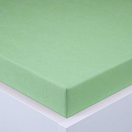 Cearşaf cu elastic frotir EXCLUSIVE de culoare verde măr, 180 x 200 cm 1