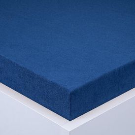 Cearşaf cu elastic frotir EXCLUSIVE de culoare albastru regal, set 2 buc 90 x 200 cm 1