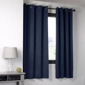 Draperie groasă BLACKOUT NOTTE albastru marin 135 x 180 cm, set 2 buc 1